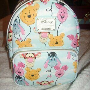 Disney Loungefly Winnie The Pooh Balloon Friends Mini Backpack new with tags